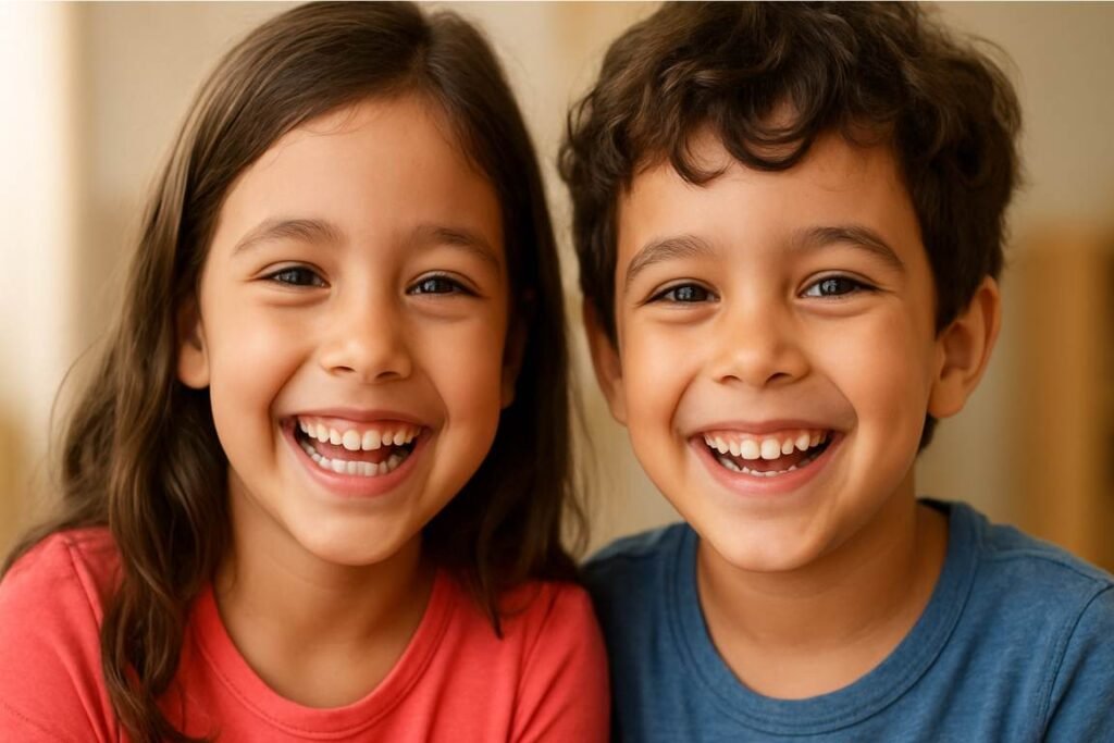 entendendo o autismo - duas crianças sorrindo