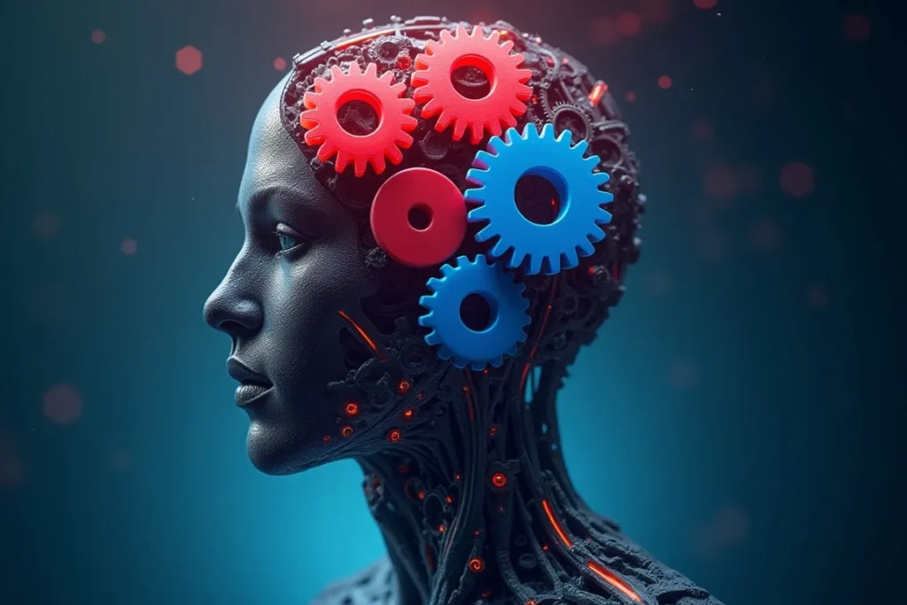 cerebro com engrenagens - controle mental